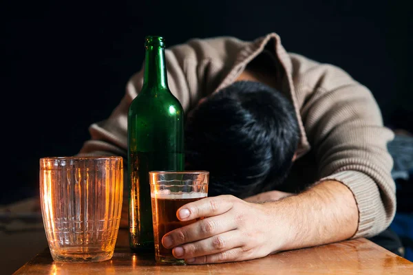 Man Drinking Alcohol